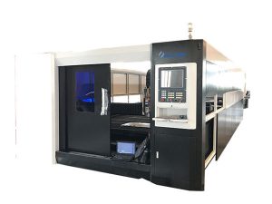 3000w fiber cnc laser birrîna laşsera gantry strûktura ajotinê ya dualî heye